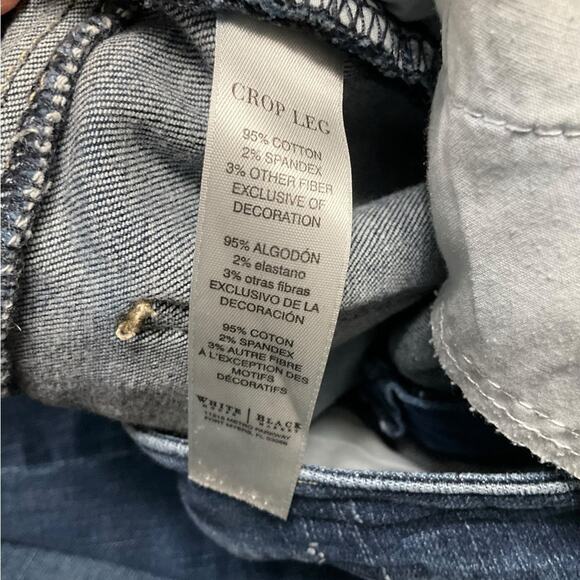 White House Black Market Women's Jeans Crop Straight Leg Size 4 - Picture 5 of 9